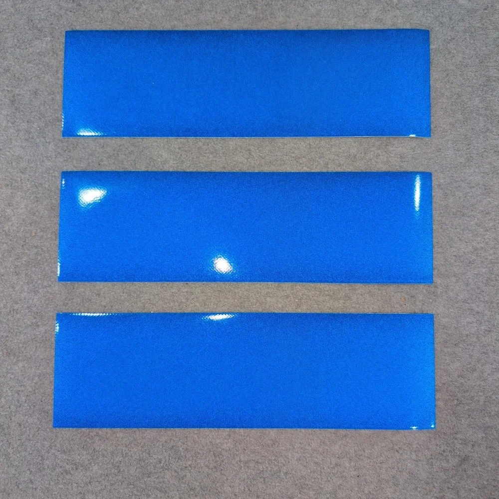 3M Scotchlite 680CR‎ Reflective Blue Graphic Film Adhesive Decal Strips 3 Pack